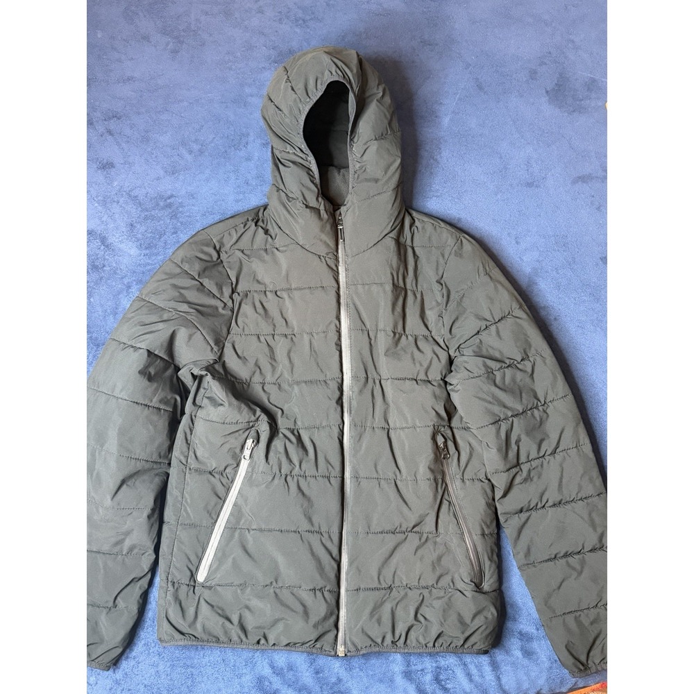 Abercrombie & Fitch Primaloft Insulated Puffer Jacket Mens XS Black Hooded